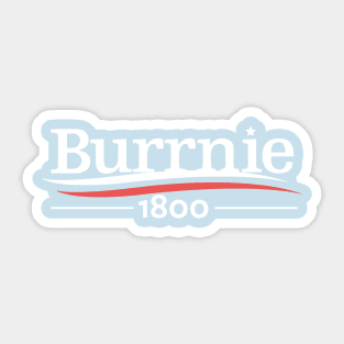 Burrnie 1800 campaign logo Sticker